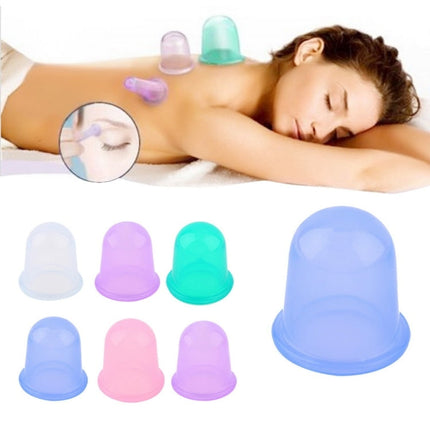 Health Care Body Massage Vacuum Silicone Cupping Cup,Random Color Delivery