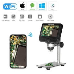 inskam317 1080P 4.3 inch LCD Screen WiFi HD Digital Microscope, Metal Bracket, Metal Bracket