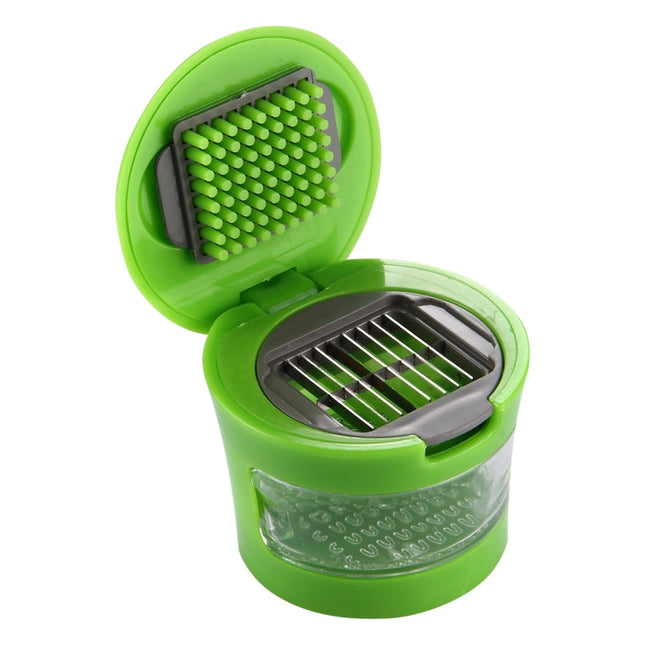 2 PCS Multi-purpose Mini Kitchen Tool Vegetable Garlic Manual Slicer Cutter Chopper Random Color Delivery, Mini Garlic Crusher