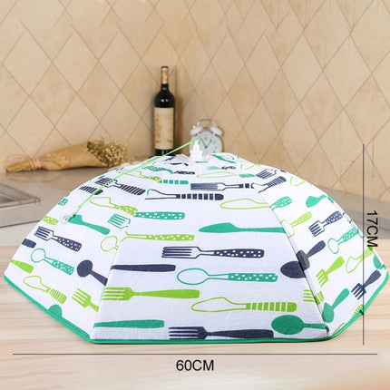 Folding Food Cover Keep Foods Warm Aluminum Foil Cover, Blue Tableware Pattern, Size: 60*60*17cm, Size: 60*60*17cm, Red, Size: 70*70*17cm, Pink, Size: 70*70*17cm, Blue, Size: 80*80*17cm, Blue, Size: 80*80*17cm, Pink, Size: 80*80*17cm, Grey             ...