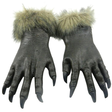 1 Pair Halloween Decoration Latex Wolf Gloves Halloween Festival Party Fancy Masquerade Glove Props, Wolf Gloves