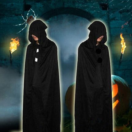 Adult Cape Halloween Devil Cloak Costume Festival Party Fancy Robe Shawl Costumes with Cap for Women Men, Halloween Devil Cloak