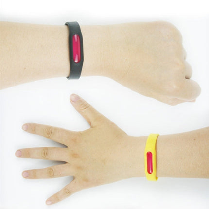5 PCS Anti-mosquito Silicone Repellent Bracelet Buckle Wristband Bugs Away, Suitable for Children and Adults, Length:23cm, Random Color Delivery