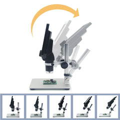 G1200 7 inch LCD Screen 1200X Portable Electronic Digital Desktop Stand Microscope, AU Plug, Lithium Battery US Plug, Lithium Battery AU Plug, Lithium Battery EU Plug, Lithium Battery UK Plug