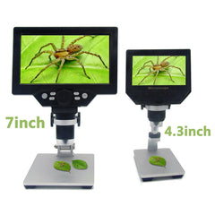 G1200 7 inch LCD Screen 1200X Portable Electronic Digital Desktop Stand Microscope, AU Plug, Lithium Battery US Plug, Lithium Battery AU Plug, Lithium Battery EU Plug, Lithium Battery UK Plug