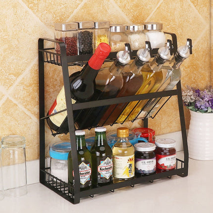 Creative Kitchen Three-layer Storage Shelf Spice Rack