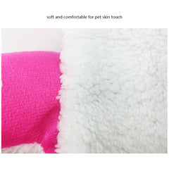 Strawberry Shaped Foldable Short Plush Pet House Nest, Size: S