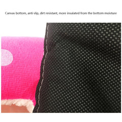 Strawberry Shaped Foldable Short Plush Pet House Nest, Size: S