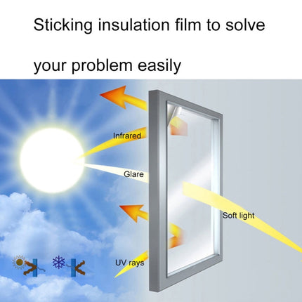 UV Reflective One Way Privacy Decoration Glass Window Film Sticker, Width: 40cm, Length: 1m, Width: 40cm