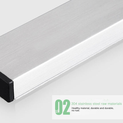 Kitchen Free Punching Wall-mounted 304 Stainless Steel Magnetic Knife Holder, Size:41x4x1.5cm, Size:41x4x1.5cm