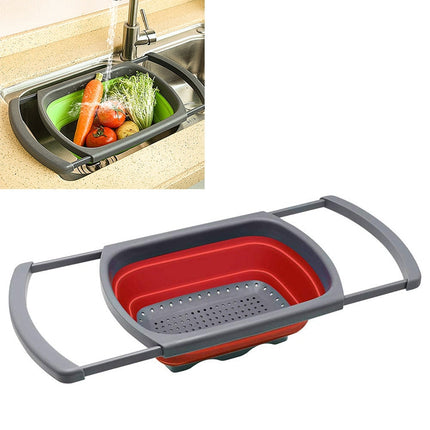 kn003 Household RetractableFruit and Vegetable Water Filter Basket Washing Basket