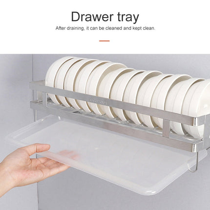 304 Stainless Steel Wall-mounted Kitchen Rack Hanging Knife Holder Double Cage Chopsticks Canister, Double Cage Chopsticks Canister