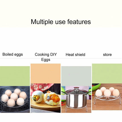 Steamer Rack Basket Egg Vegetable Steaming Trivet for Instant Pot Pressure Cooker, Diameter: 17.5cm, Height: 4.5cm, Diameter: 17.5cm, Height: 4.5cm