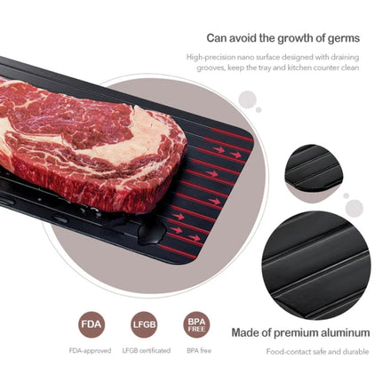 Kitchen Tool Rapid Defrosting Tray Thawing Plate Frozen Food Defrost Without Electricity, Size: 11.6 x 8 inch