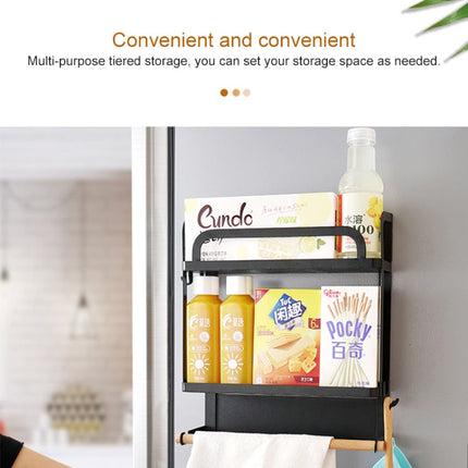 Kitchen Single Layer Magnetic Refrigerator Rack Storage Holder, Single Layer