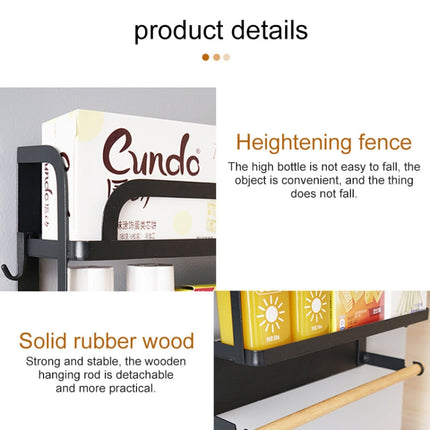 Kitchen Double Layers Magnetic Refrigerator Rack Storage Holder, Double Layers