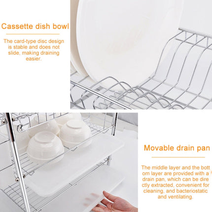 Multi-function Kitchen Stainless Steel Double Diskes Rack Hanging Knife Chopping Block Holder, Knife Chopping Block Holder