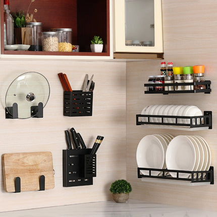 Stainless Steel Wall-mounted Kitchen Rack Hanging Seasoning Holder, Seasoning Holder