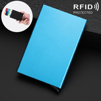 Antimagnetic Stainless Steel PU Business Card Holder Credit Card Case, Size: 10*6.2*0.8cm
