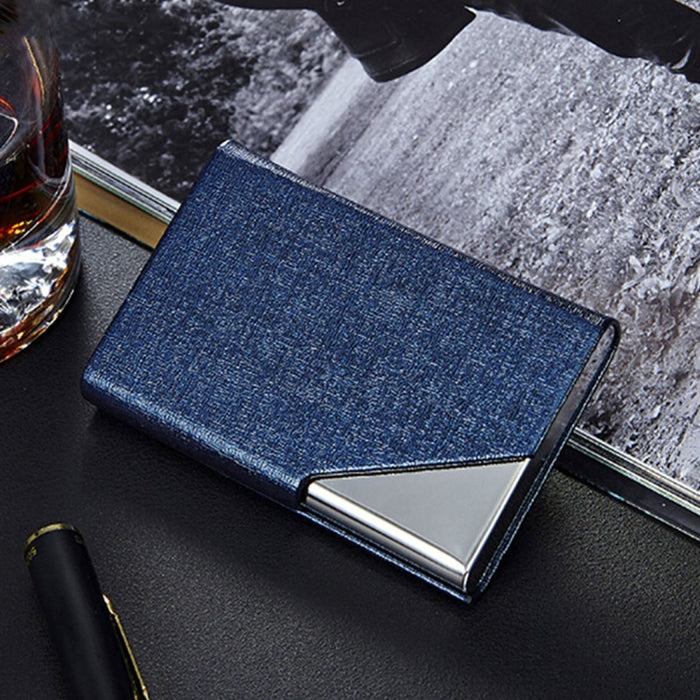 Oracle Bone Texture Business Card Holder Wallet Credit Card ID Case Holder, Random Color, Oracle Bone Texture