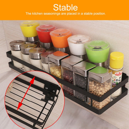 25cm Kitchen Punch-free Wall Mount Seasoning Storage Rack, 25cm