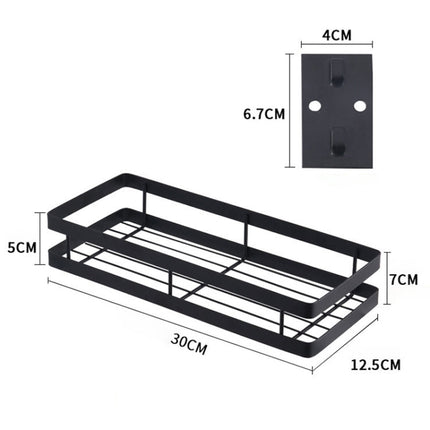 30cm Kitchen Punch-free Wall Mount Seasoning Storage Rack, 30cm