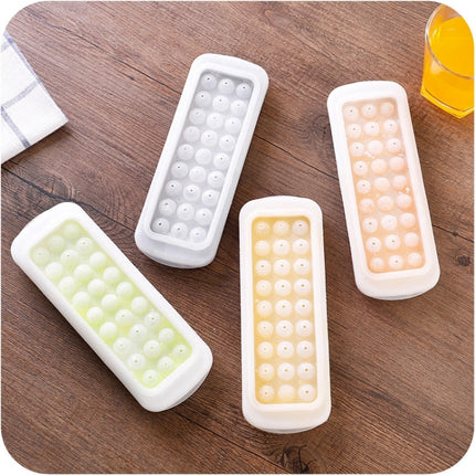 Creative Mini Ball Shaped 27-grid Ice Mold, Random Color Delivery, 27-Grid