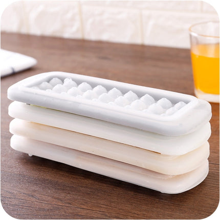 Creative Mini Ball Shaped 27-grid Ice Mold, Random Color Delivery, 27-Grid