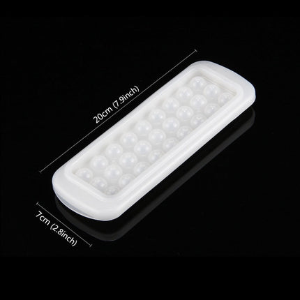 Creative Mini Ball Shaped 27-grid Ice Mold, Random Color Delivery, 27-Grid