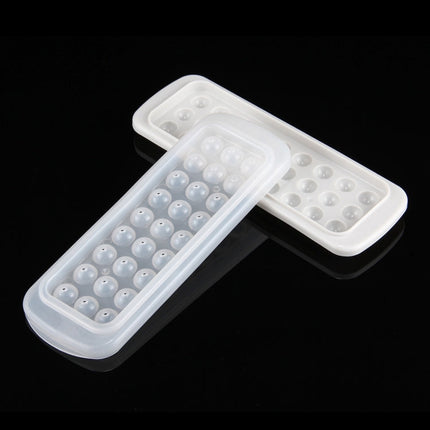 Creative Mini Ball Shaped 27-grid Ice Mold, Random Color Delivery, 27-Grid