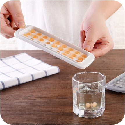 Creative Mini Ball Shaped 27-grid Ice Mold, Random Color Delivery, 27-Grid