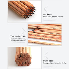 12pcs Drawing Writing Sketch Wooden Pencil Pre-sharpened 2B Art Graphite Pencils