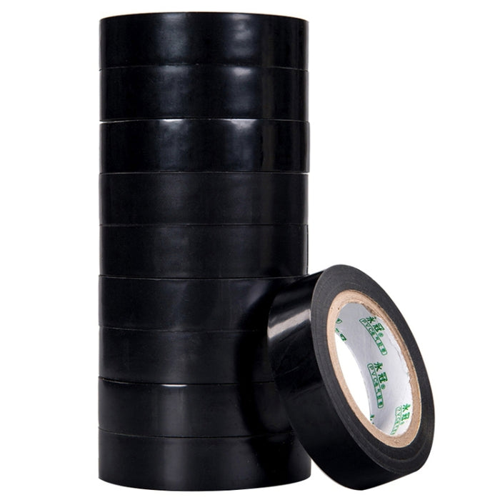 10 PCS 16mm Waterproof PVC Insulating Tare Electricians Electrical Tape, 16mmx10m 10PCS