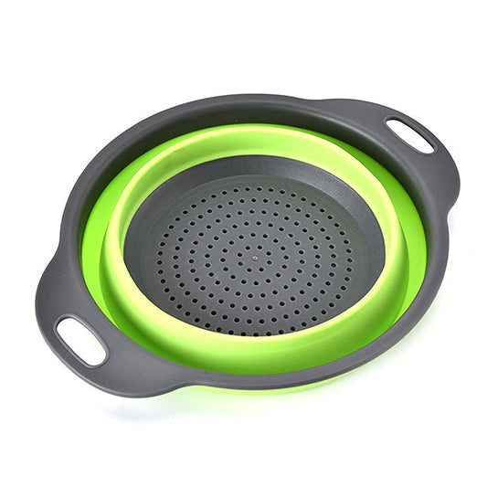 Creative Folding Vegetables Fruits Storage Basket Organizer Drain Basket, S, Size: 24.5*20*9cm