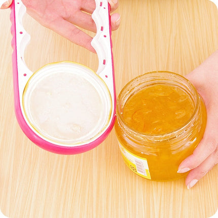 4 in 1 Multi-function Bottle Opener Home Safe Open Cans Anti-skid Cap Kitchen Tool, Random Color Delivery, 4 in 1