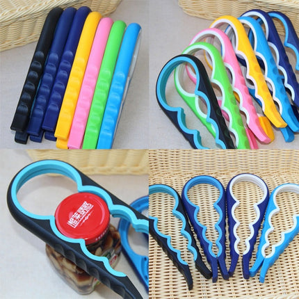 4 in 1 Multi-function Bottle Opener Home Safe Open Cans Anti-skid Cap Kitchen Tool, Random Color Delivery, 4 in 1