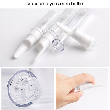 5 PCS Clear Empty Travel Portable Refillable Plastic Pump Bottle Containers, 15ml, 15ml