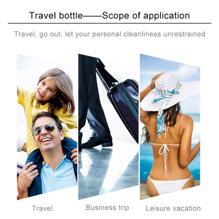 5 PCS Clear Empty Travel Portable Refillable Plastic Pump Bottle Containers, 15ml, 15ml