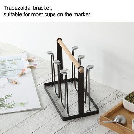 Iron Kitchen Cup Holder Drain Shelf