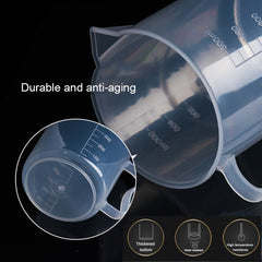 1000ml Thin Section PP Plastic Flask Digital Measuring Cup Cylinder Scale Measure Glass Lab Laboratory Tools, 1000ml Measuring Cup