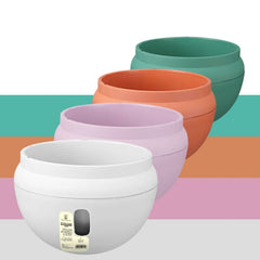 Hanging Plastic Flower Pots Hanging Pots Flower Pot With Hanging Chain,Small Size:20*13.6cm ,Random Color Delivery