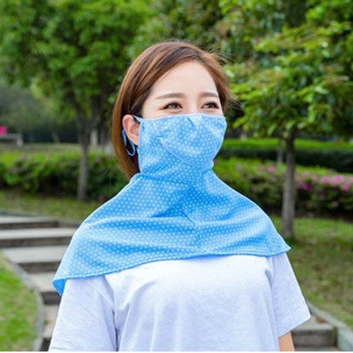 Summer Scarves Anti-UV Mask Riding Neck Protector Breathe freely Outdoor Sunscreen Mask,Random Color Delivery, Anti-UV Mask
