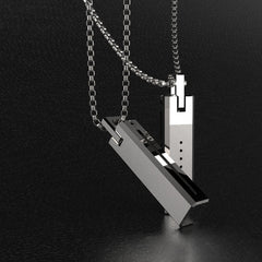 Mijobs Metal Screwless Magnetic Pendant Necklace for Fitbit Flex 2, Host not Included