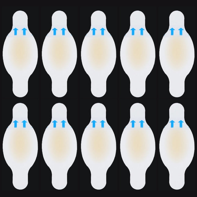 10 PCS Foot Care Skin Hydrogel Analgesic Plaster Blisters Slip Heel Protector Size: 28x69cm, Size: 28x69cm