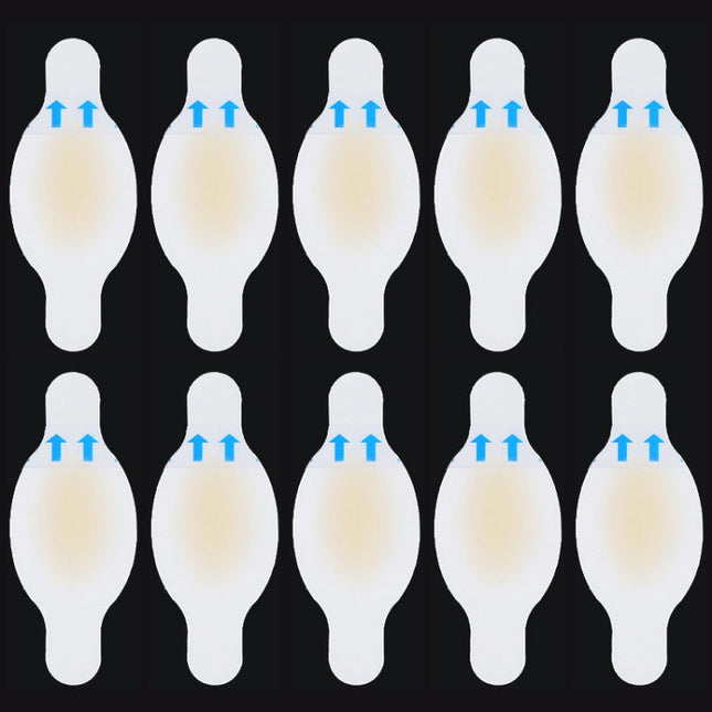 10 PCS Foot Care Skin Hydrogel Analgesic Plaster Blisters Slip Heel Protector Size: 28x69cm, Size: 28x69cm