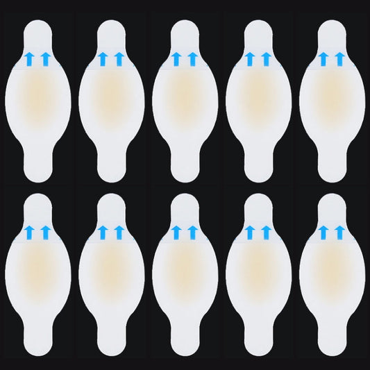 10 PCS Foot Care Skin Hydrogel Analgesic Plaster Blisters Slip Heel Protector Size: 28x69cm