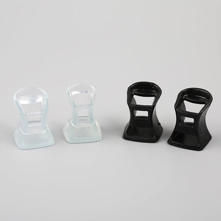 5 Pairs Hard Wearing Anti-slip PVC StoppersShoes High Heel Cover Protectors, Size: M ,Random Color Delivery