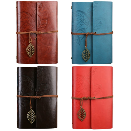 Creative Retro Autumn Leaves Pattern Loose-leaf Travel Diary Notebook, Size: S, S