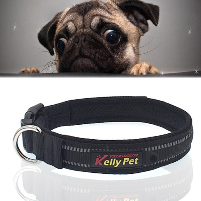 Pet Dogs Polyester Reflective Breathable Pets Collar Traction Lead Leash, Size: L, 2.5*47*54cm, Size: L, 2.5*47*54cm