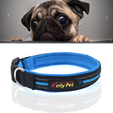 Pet Dogs Polyester Reflective Breathable Pets Collar Traction Lead Leash, Size: L, 2.5*47*54cm, Size: L, 2.5*47*54cm